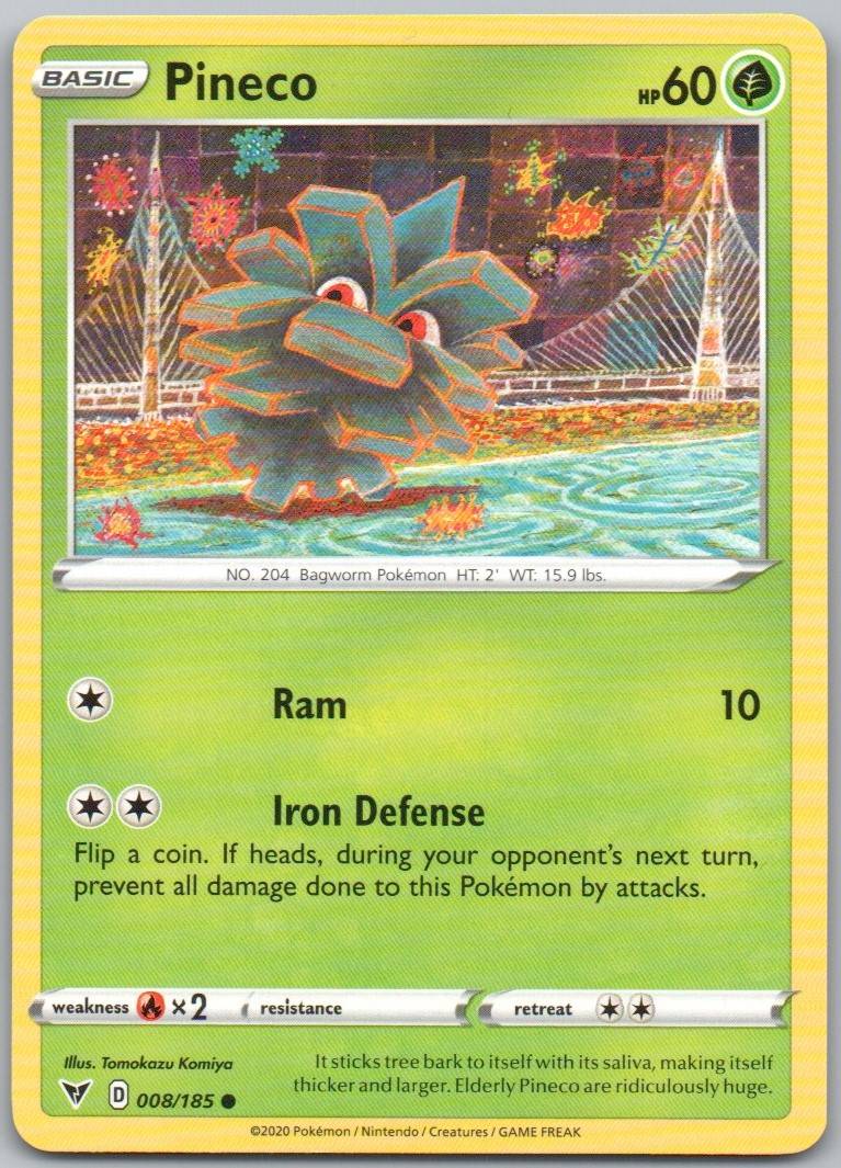 Pineco 008 Normal Grass Card - Vivid Voltage
