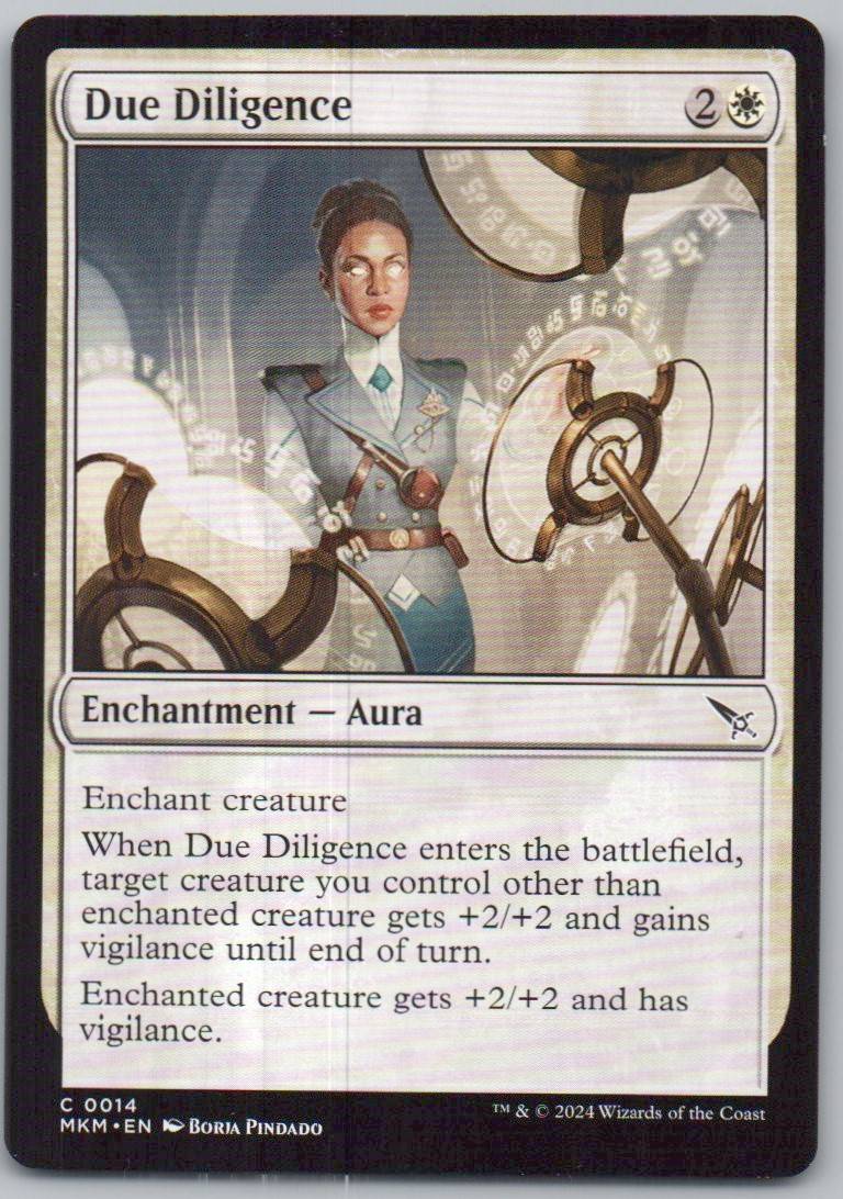 Due Diligence 14 0 Enchantment Card - Murders at Karlov Manor