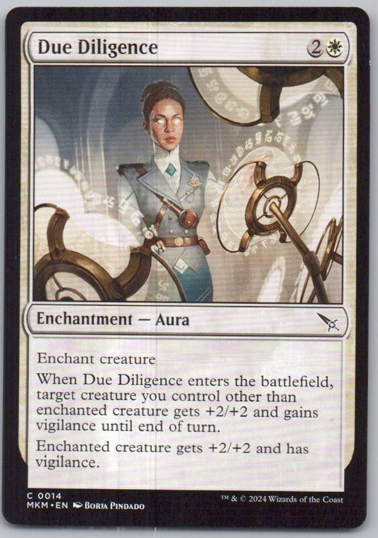 Due Diligence 14 0 Enchantment Card - Murders at Karlov Manor
