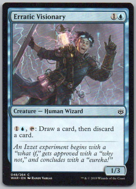 Erratic Visionary 48 Normal Creature Card - War of the Spark
