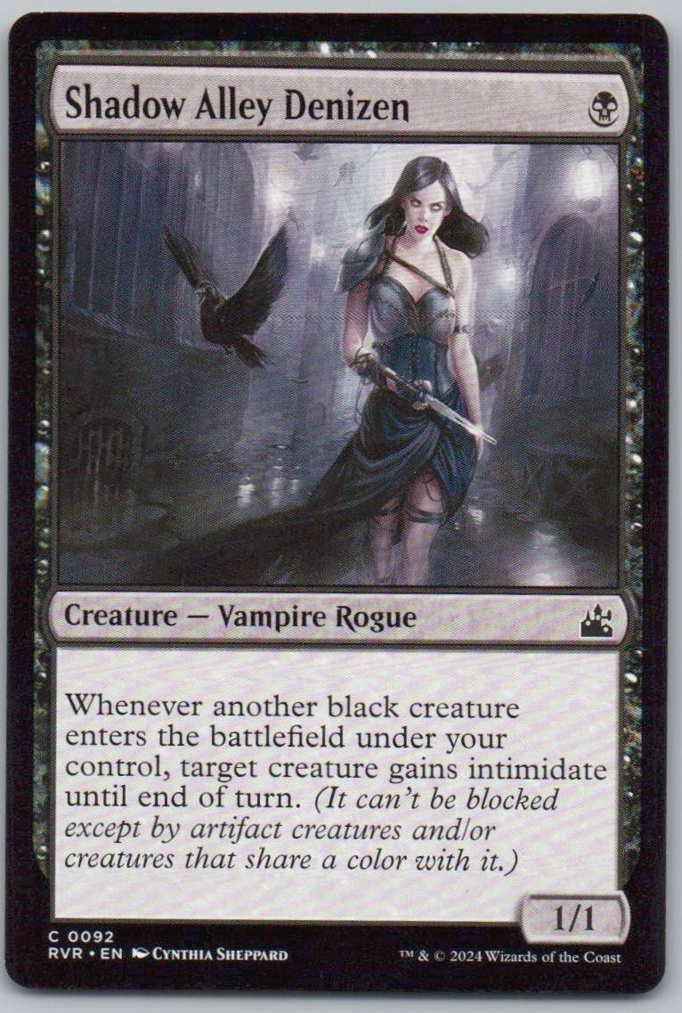 Shadow Alley Denizen 92 Normal Creature Card - Ravnica Remastered