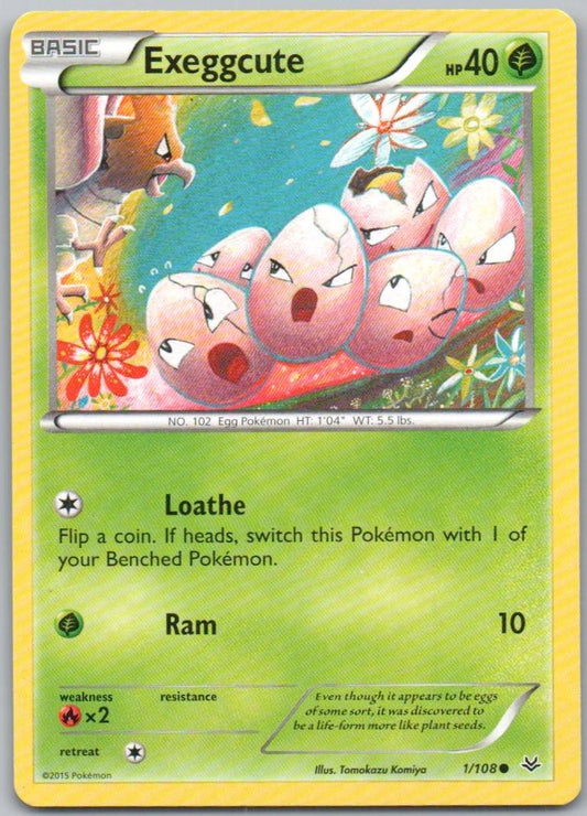 Exeggcute 001 Normal Grass Card - Roaring Skies
