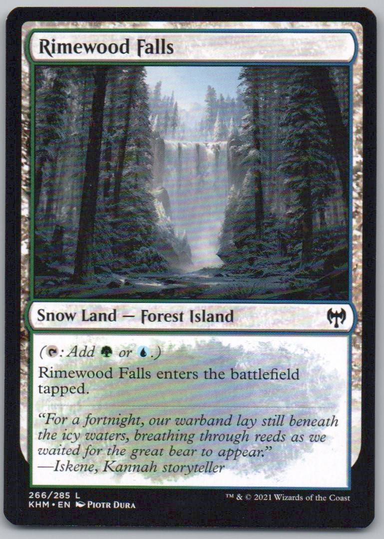 Rimewood Falls 266 0 Land Card - Kaldheim