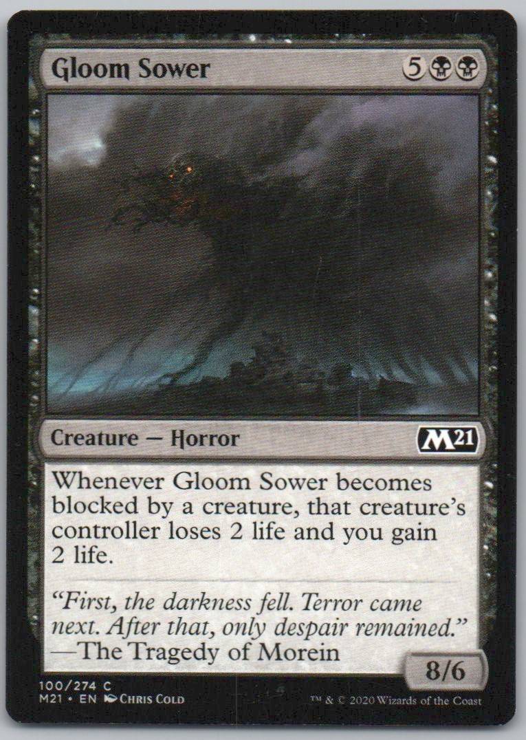 Gloom Sower 100 Normal Creature Card - Core Set 2021