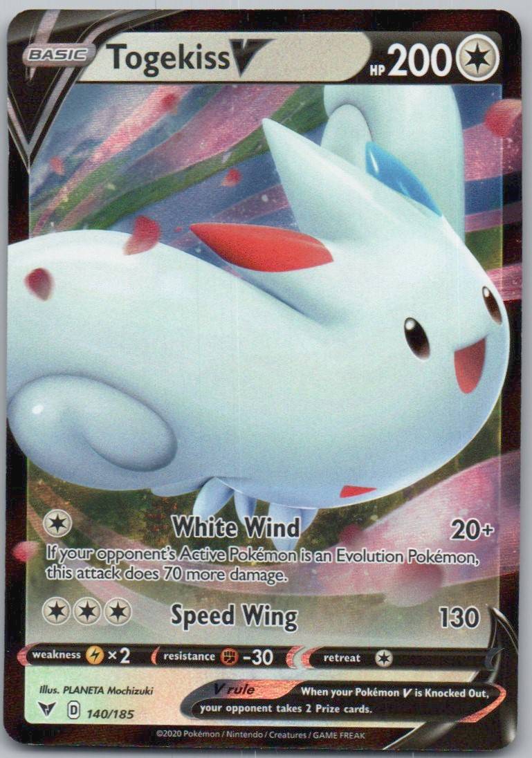 Togekiss V 140 Holo Colorless Card - Vivid Voltage