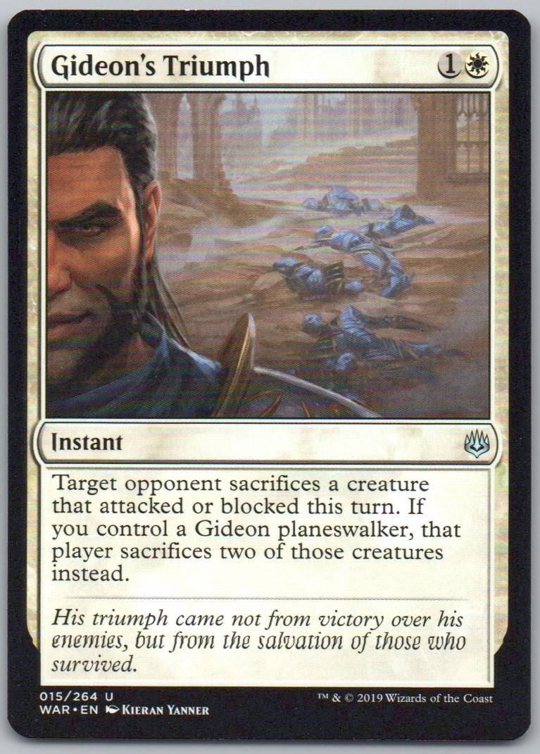 Gideon's Triumph 15 Normal Instant Card - War of the Spark