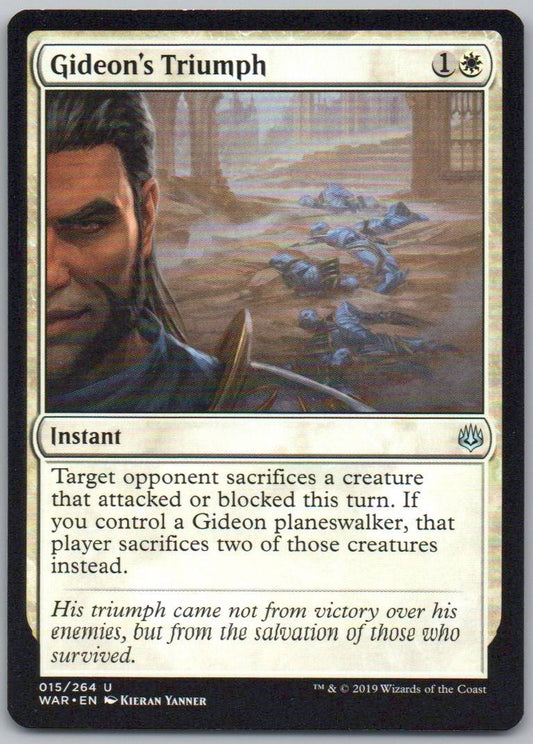 Gideon's Triumph 15 Normal Instant Card - War of the Spark