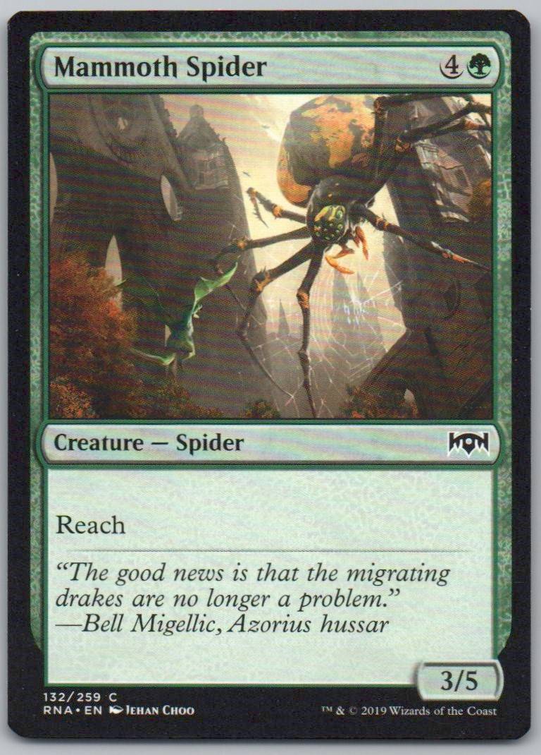 Mammoth Spider 132 Normal Creature Card - Ravnica Allegiance