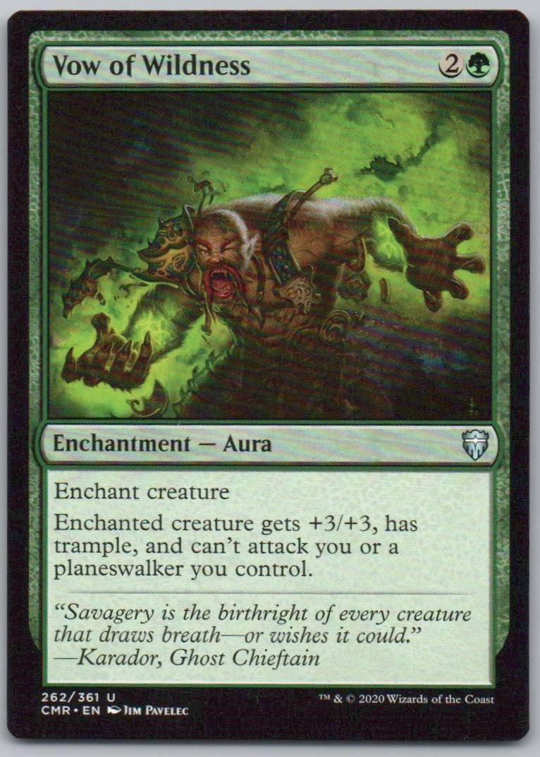 Vow of Wildness 262 Normal Enchantment Card - Commander Legends