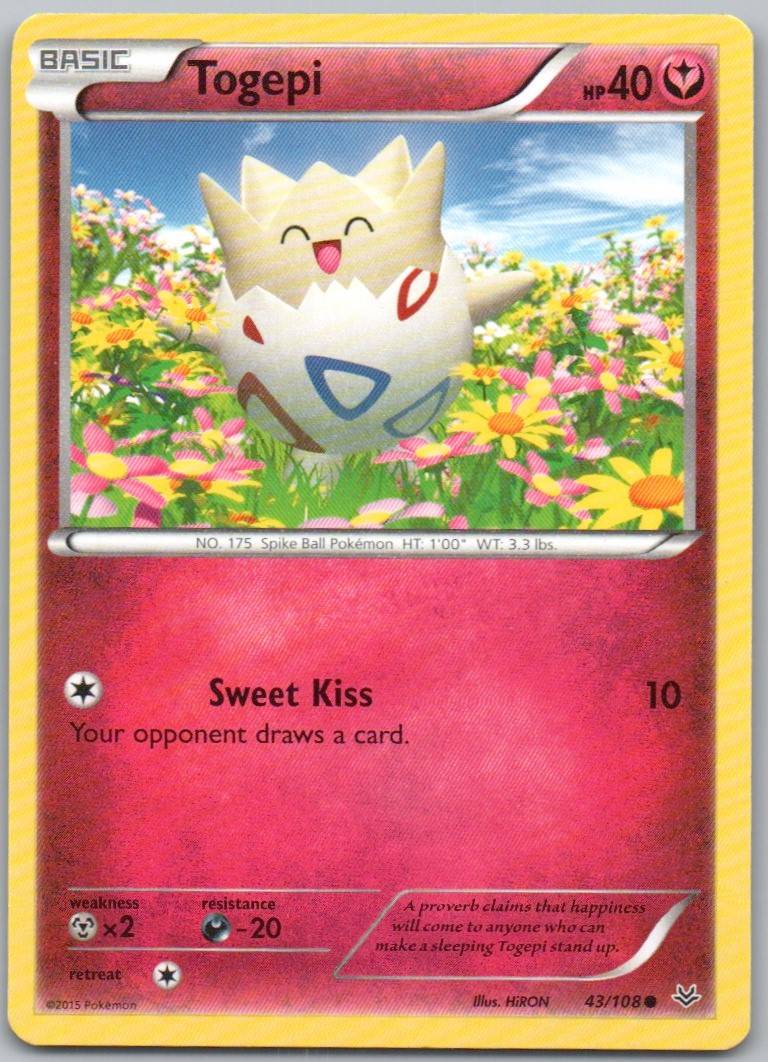 Togepi 043 Normal Fairy Card - Roaring Skies