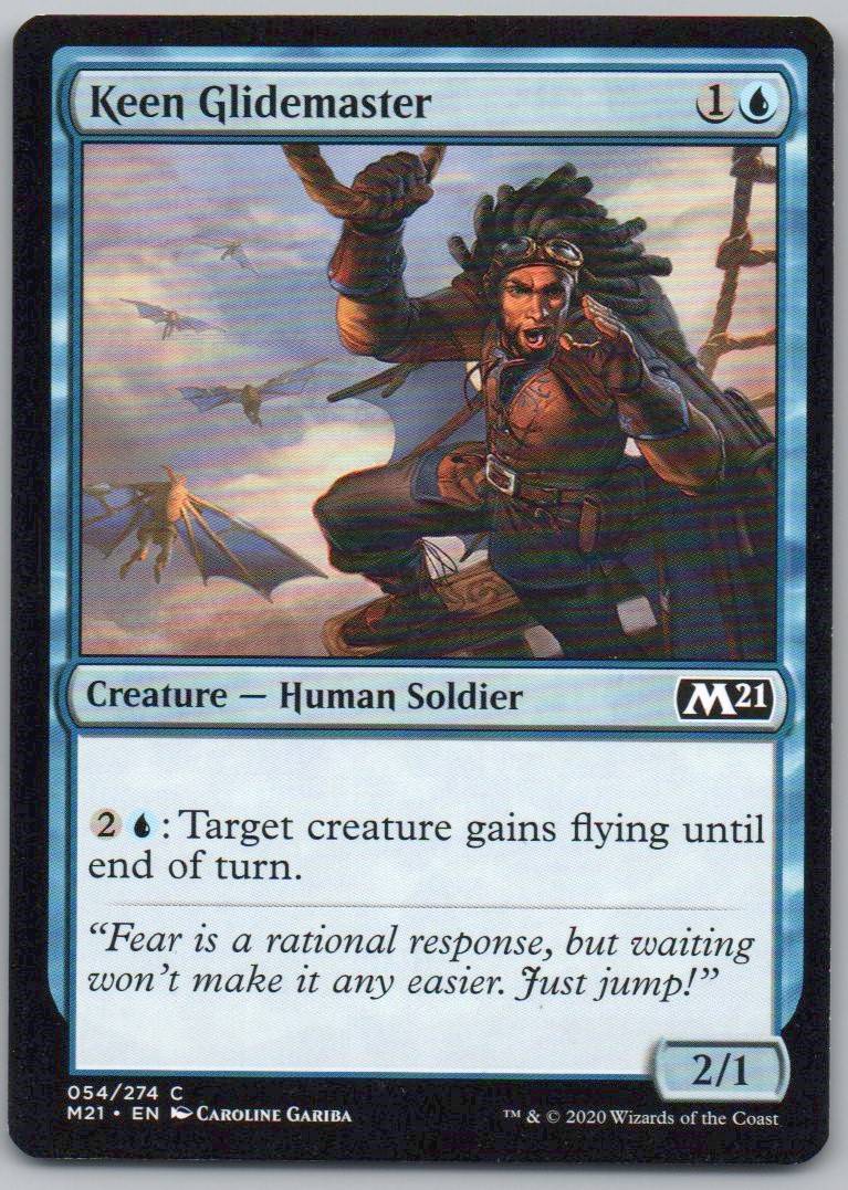 Keen Glidemaster 54 Normal Creature Card - Core Set 2021