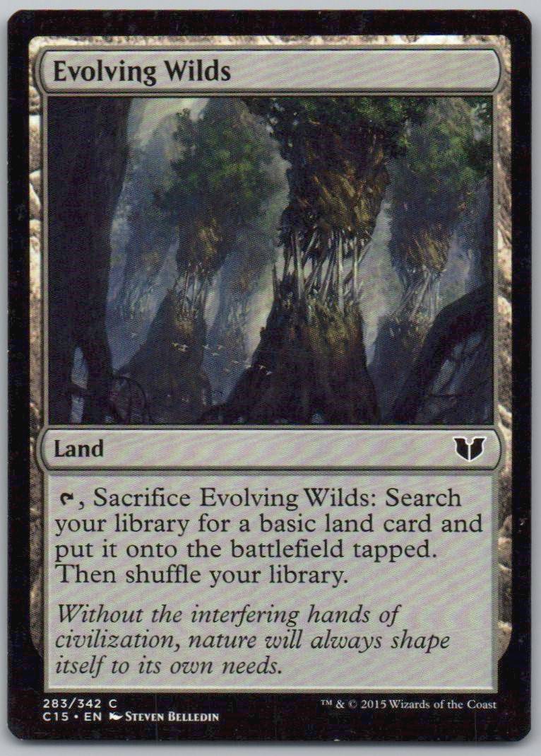 Evolving Wilds 283 Normal Land Card - Commander 2015