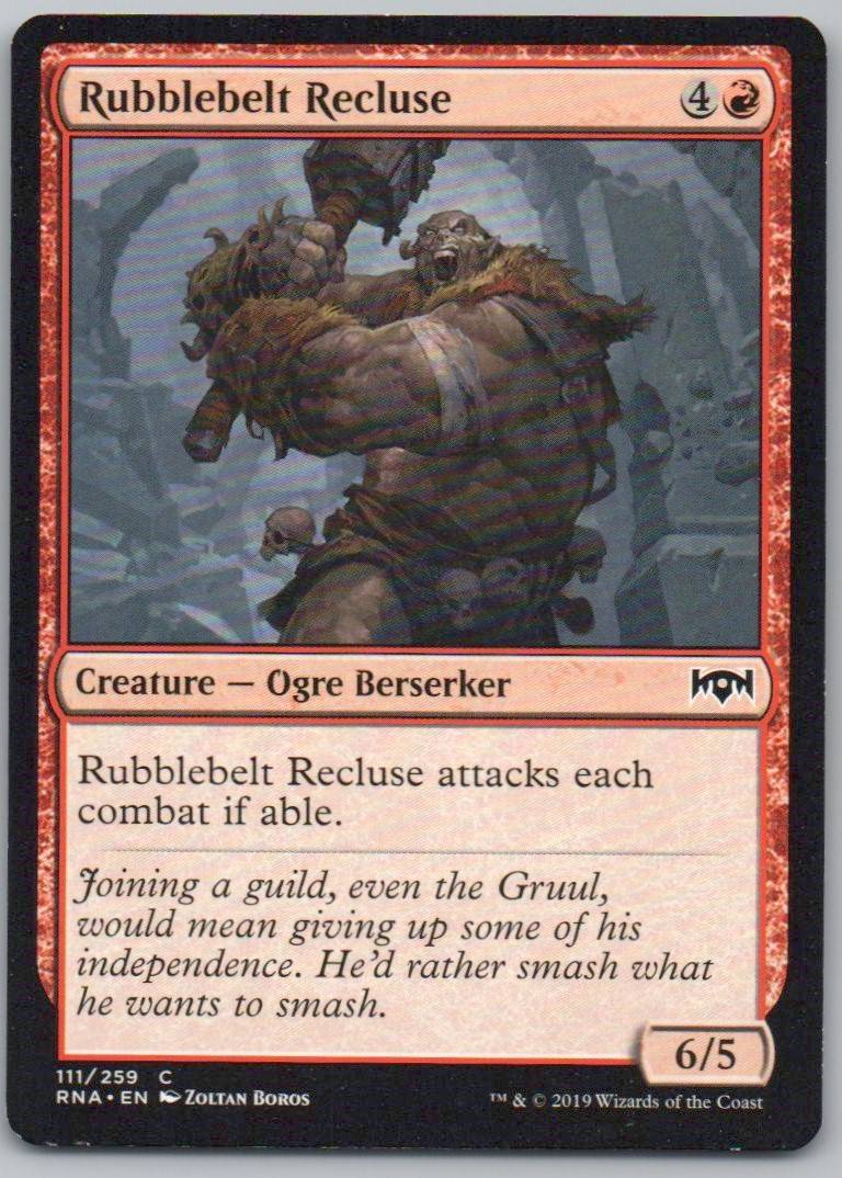 Rubblebelt Recluse 111 Normal Creature Card - Ravnica Allegiance