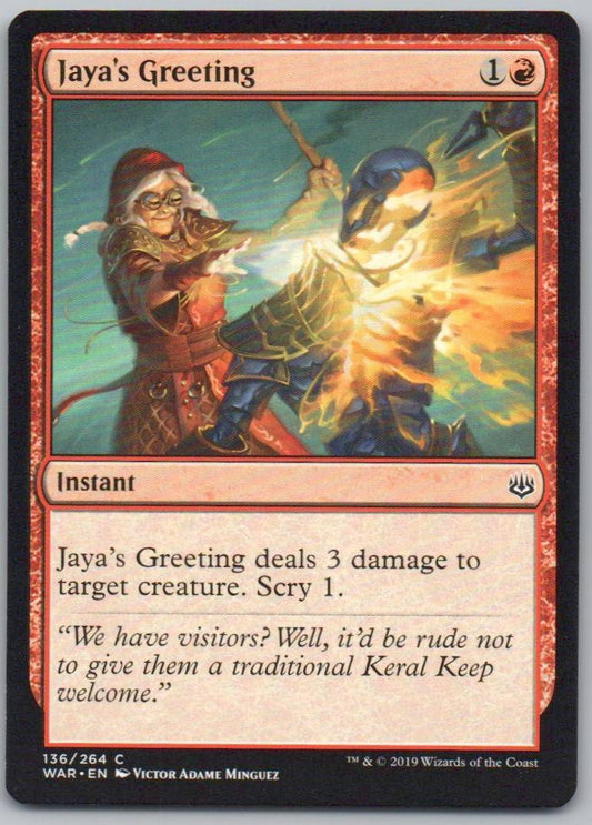 Jaya's Greeting 136 Normal Instant Card - War of the Spark