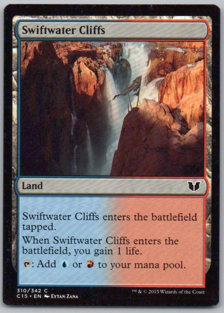 Swiftwater Cliffs 310 Normal Land Card - Commander 2015