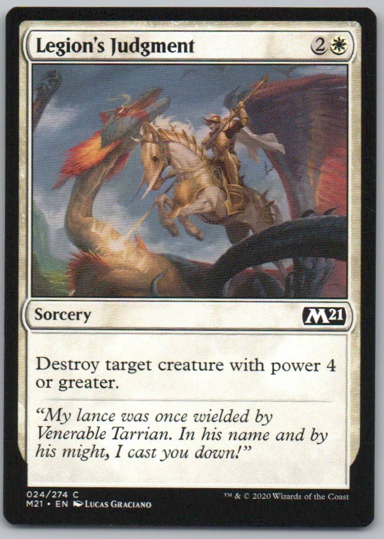 Legion's Judgment 24 Normal Sorcery Card - Core Set 2021