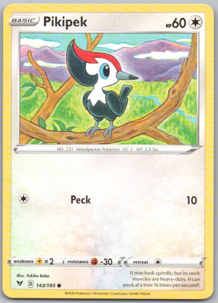Pikipek 143 Normal Colorless Card - Vivid Voltage