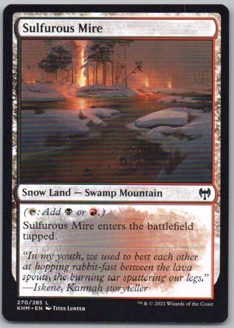Sulfurous Mire 270 0 Land Card - Kaldheim