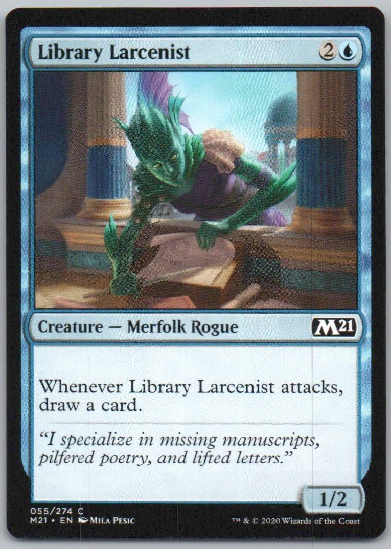 Library Larcenist 55 Normal Creature Card - Core Set 2021