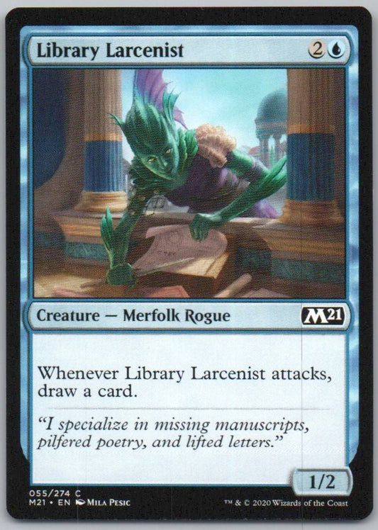 Library Larcenist 55 Normal Creature Card - Core Set 2021