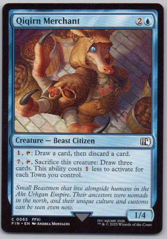Qiqirn Merchant 65 Normal Creature Card - FINAL FANTASY