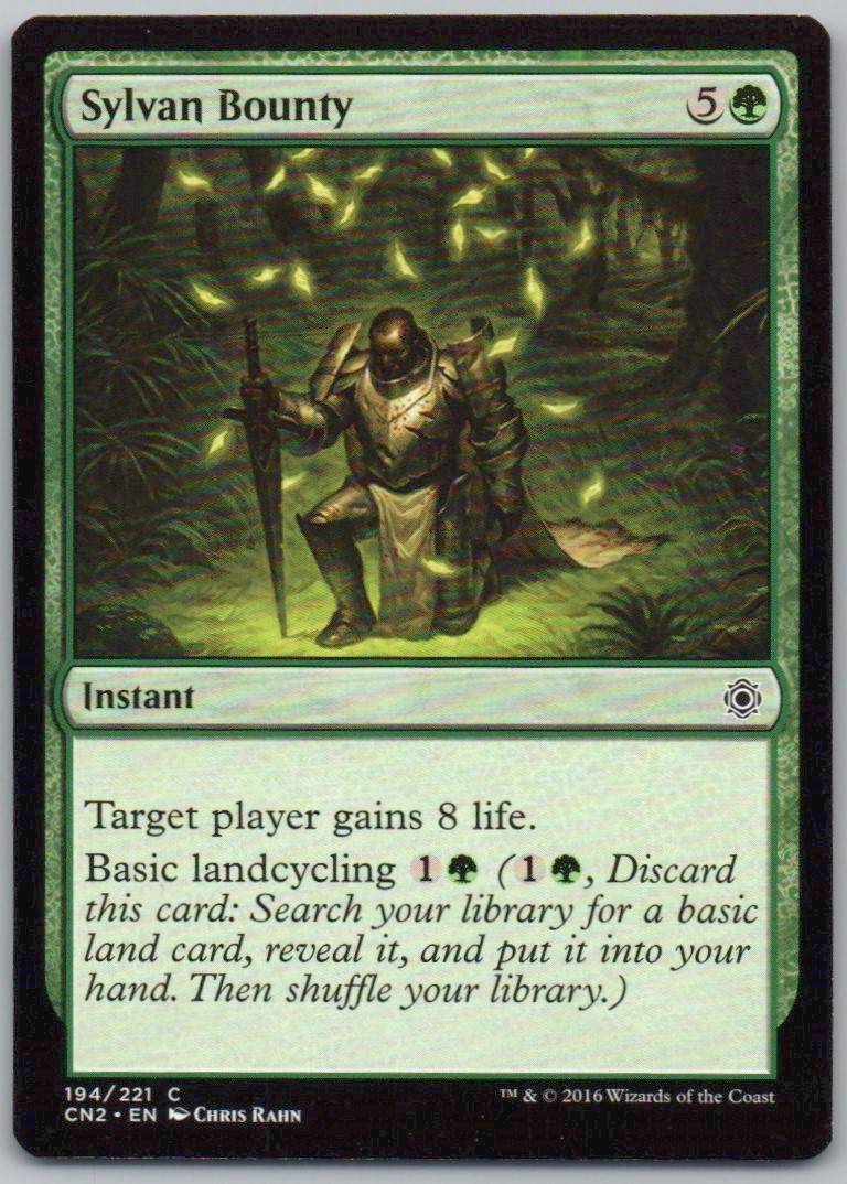 Sylvan Bounty 194 Normal Instant Card - Conspiracy: Take the Crown
