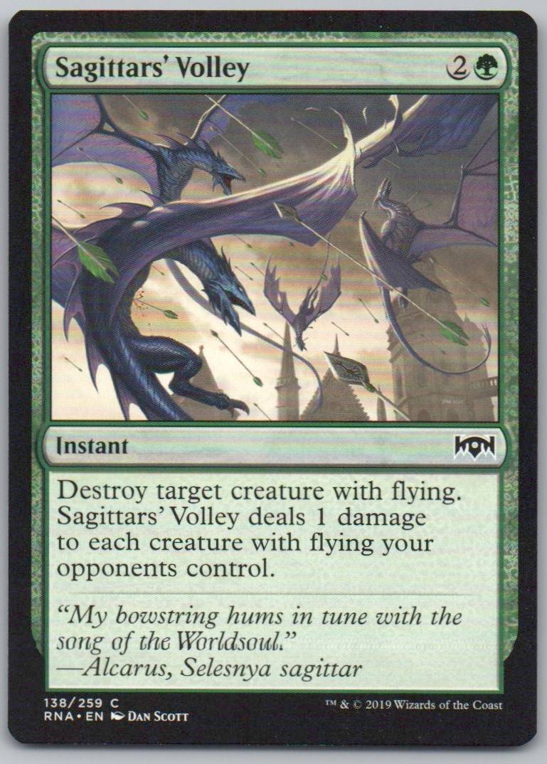 Sagittars' Volley 138 Normal Instant Card - Ravnica Allegiance