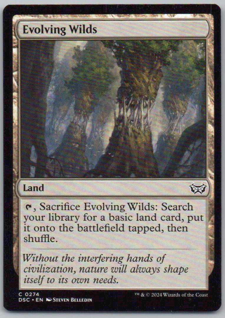 Evolving Wilds 274 Normal Land Card - Commander: Duskmourn: House of Horror