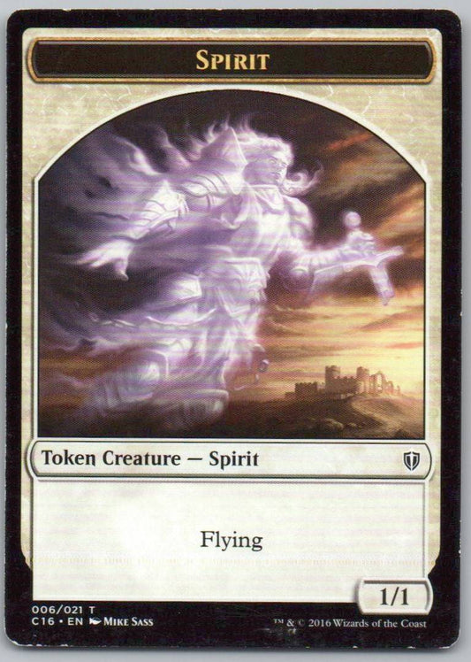 Spirit (006) // Bird (002) Double-Sided Token 6 // 2 Normal Creature Card - Commander 2016