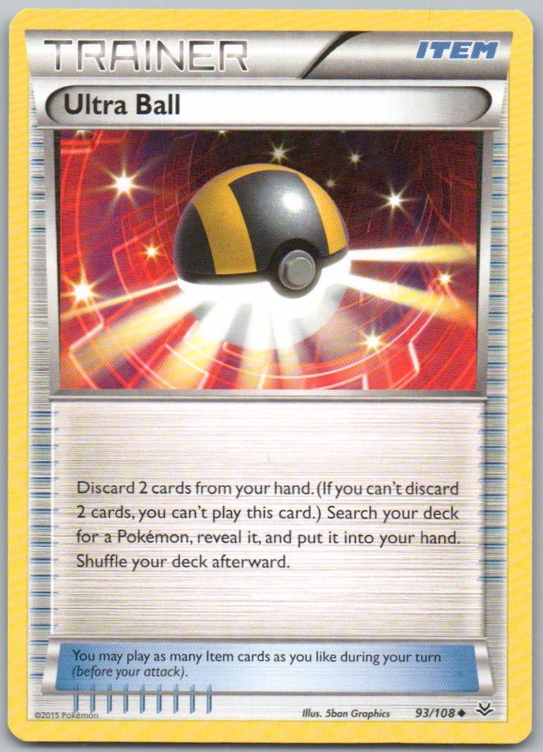 Ultra Ball 093 Normal Trainer Card - Roaring Skies