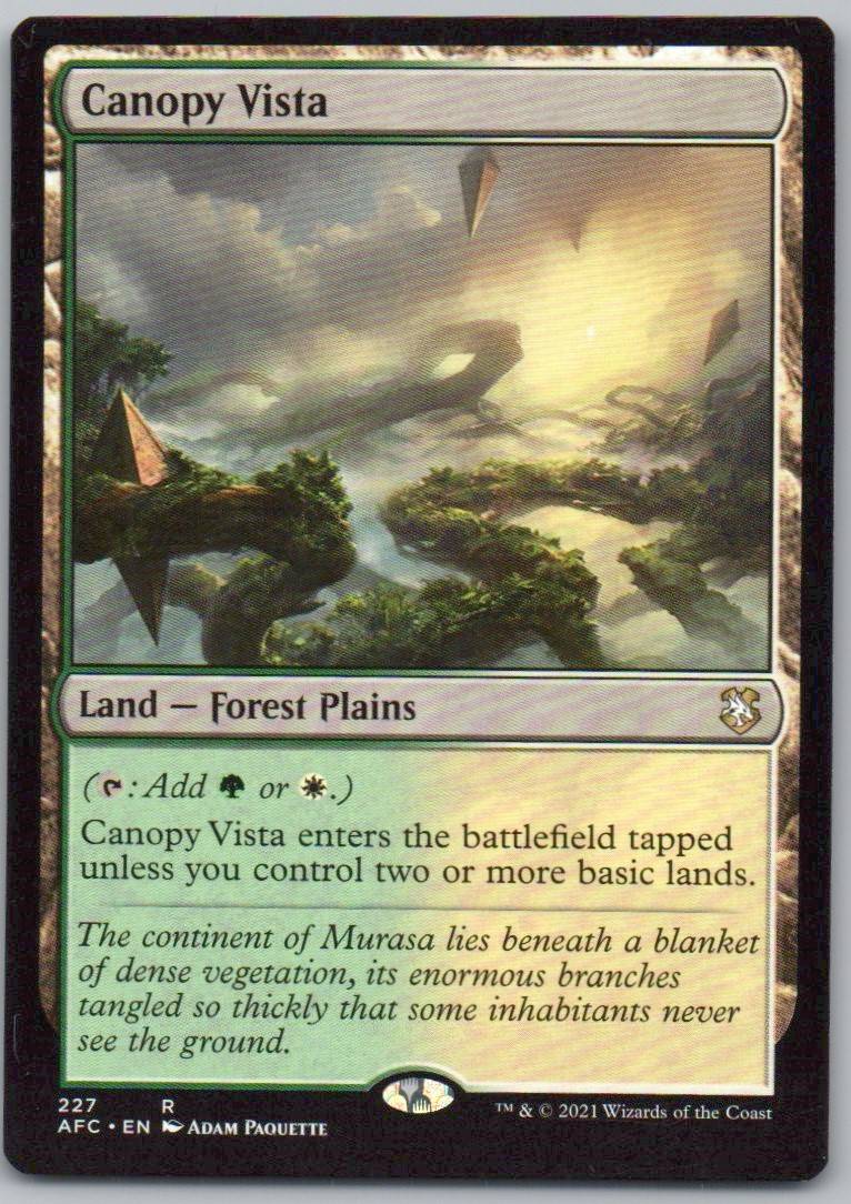 Canopy Vista 227 Normal Land Card - Commander: Adventures in the Forgotten Realms