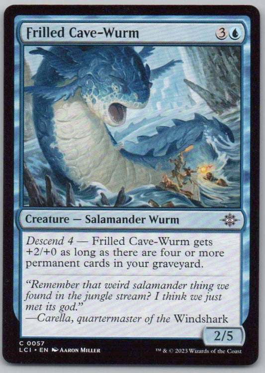 Frilled Cave-Wurm 57 0 Creature Card - The Lost Caverns of Ixalan