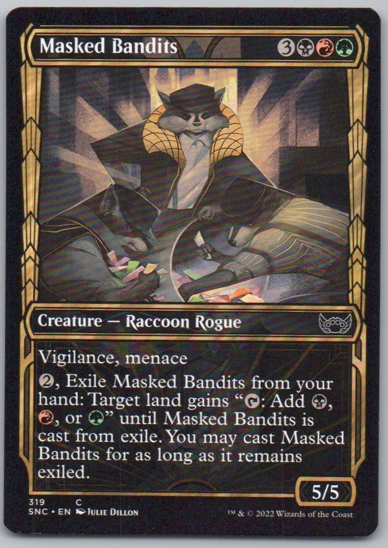 Masked Bandits (Showcase) 319 Normal Creature Card - Streets of New Capenna
