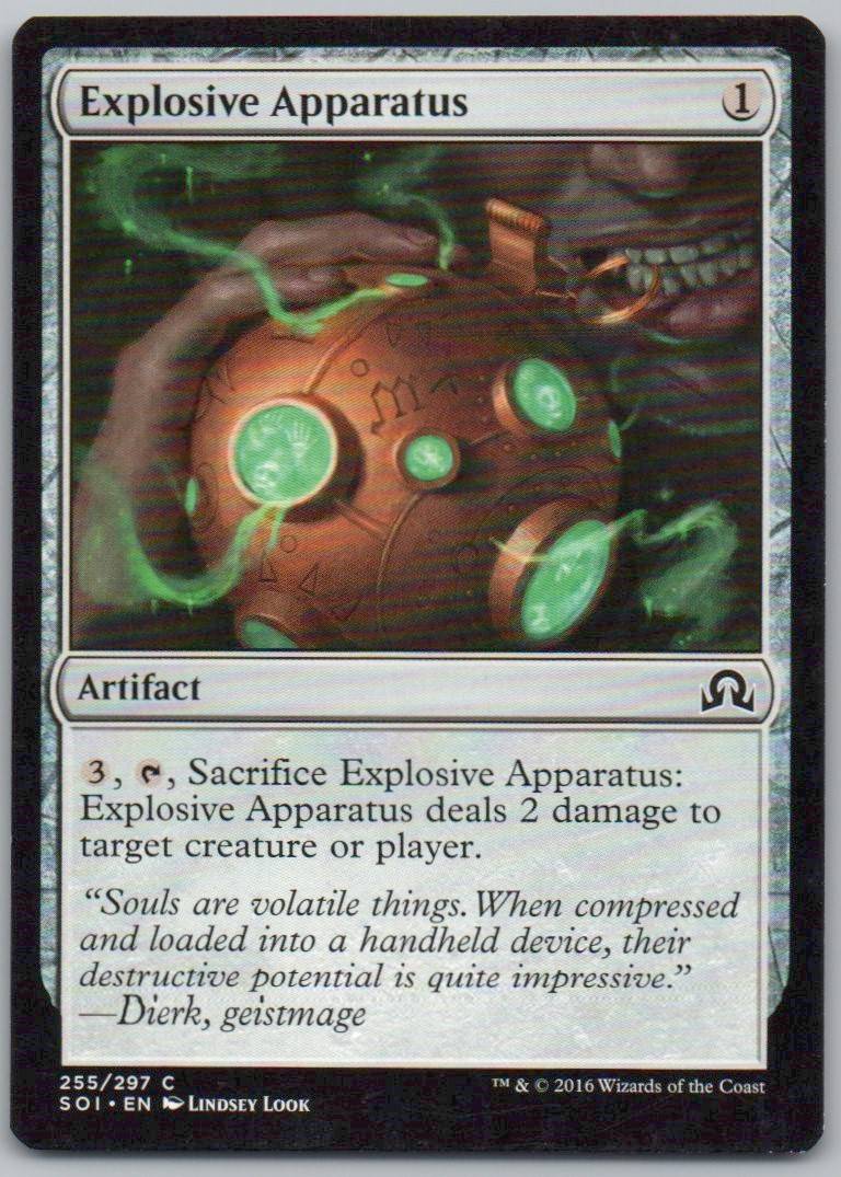 Explosive Apparatus 255 Normal Artifact Card - Shadows over Innistrad