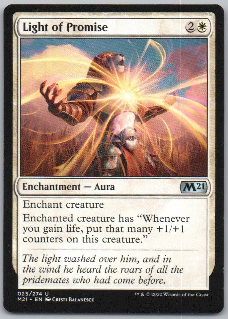 Light of Promise 25 Normal Enchantment Card - Core Set 2021