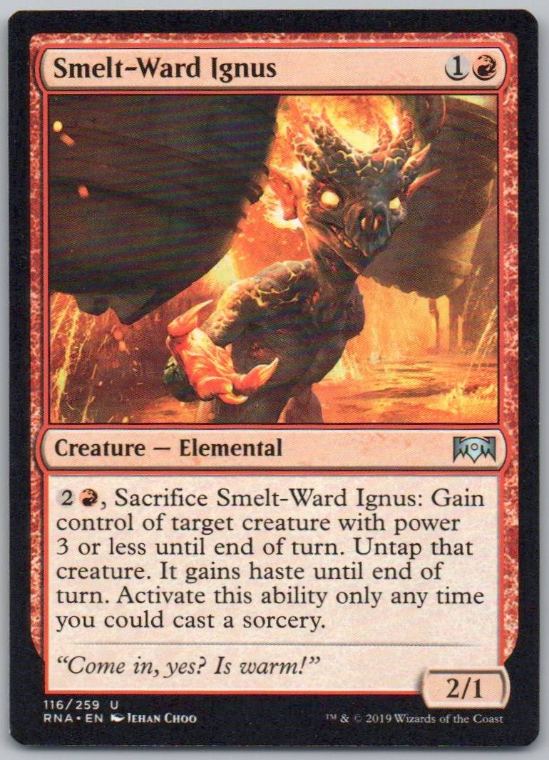 Smelt-Ward Ignus 116 Normal Creature Card - Ravnica Allegiance