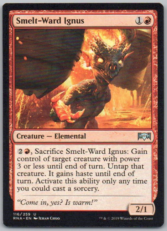 Smelt-Ward Ignus 116 Normal Creature Card - Ravnica Allegiance