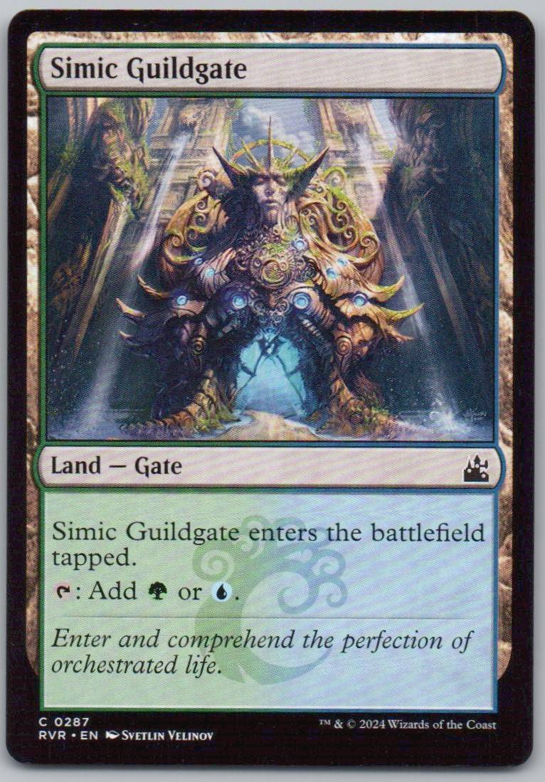 Simic Guildgate 287 Normal Land Card - Ravnica Remastered