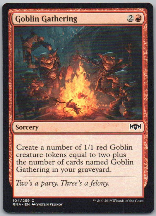 Goblin Gathering 104 Normal Sorcery Card - Ravnica Allegiance