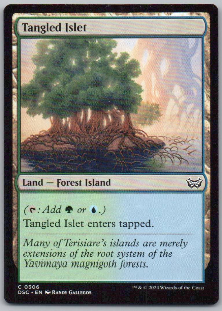 Tangled Islet 306 Normal Land Card - Commander: Duskmourn: House of Horror