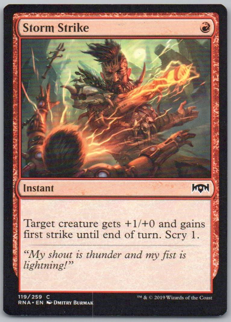 Storm Strike 119 Normal Instant Card - Ravnica Allegiance