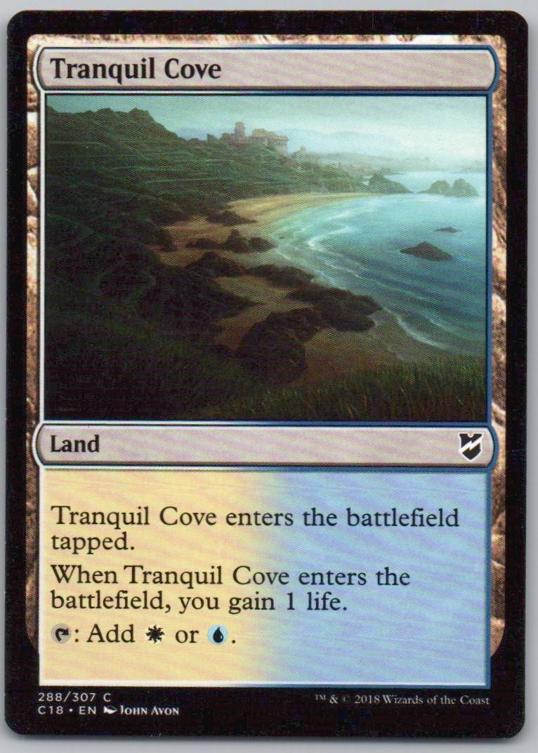 Tranquil Cove 288 Normal Land Card - Commander 2018