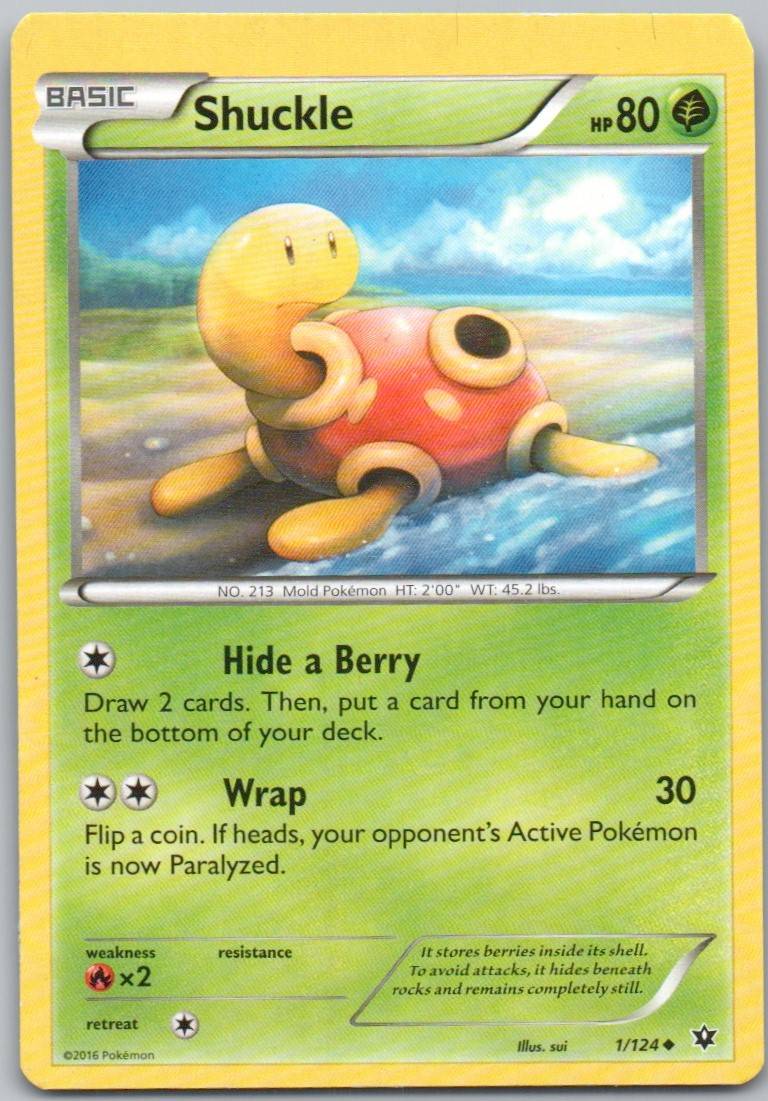 Shuckle 001 Normal Grass Card - Fates Collide