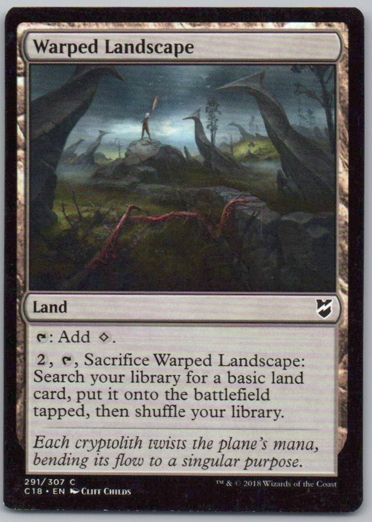Warped Landscape 291 Normal Land Card - Commander 2018