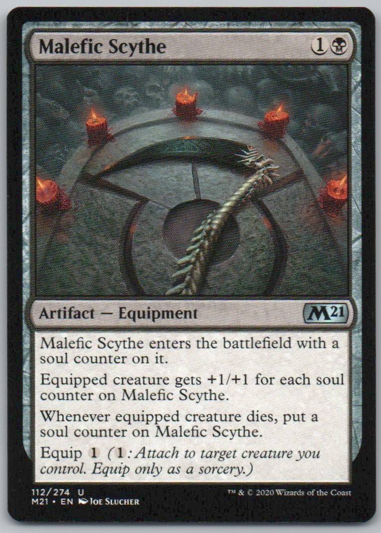 Malefic Scythe 112 Normal Artifact Card - Core Set 2021