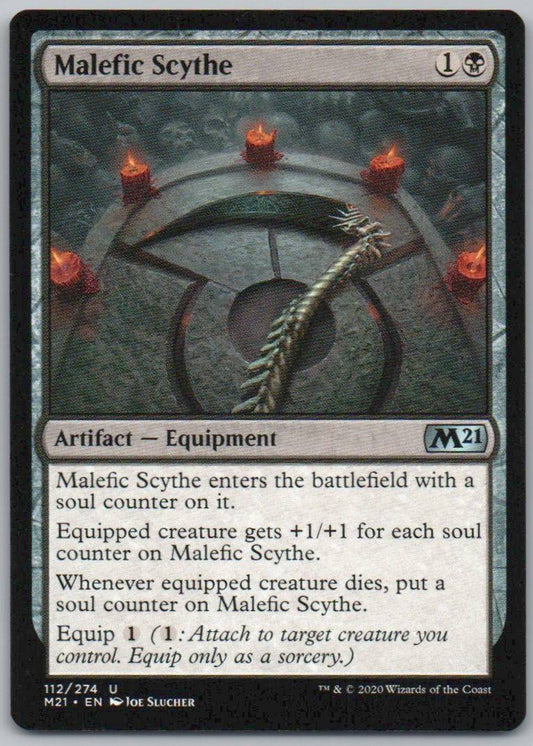 Malefic Scythe 112 Normal Artifact Card - Core Set 2021