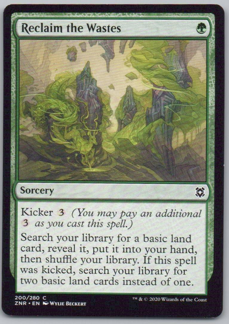 Reclaim the Wastes 200 Normal Sorcery Card - Zendikar Rising
