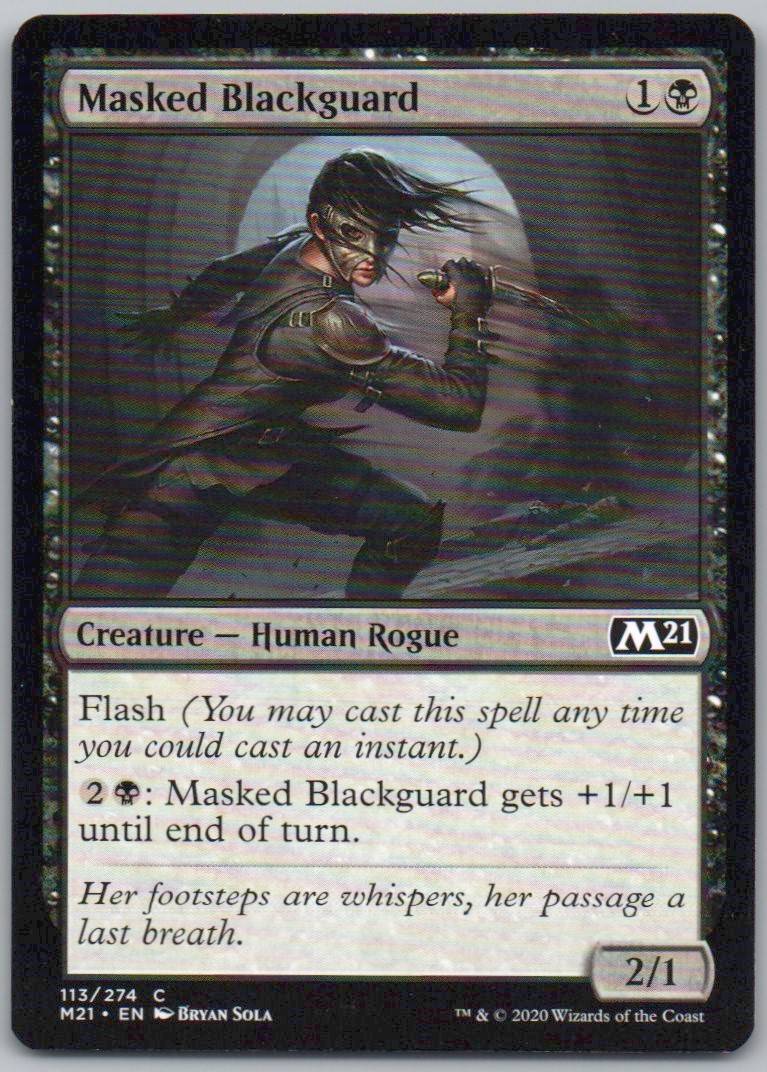 Masked Blackguard 113 Normal Creature Card - Core Set 2021
