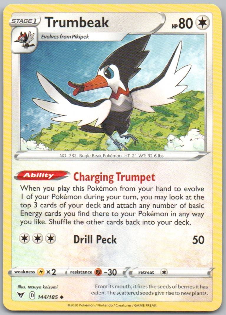 Trumbeak 144 Normal Colorless Card - Vivid Voltage