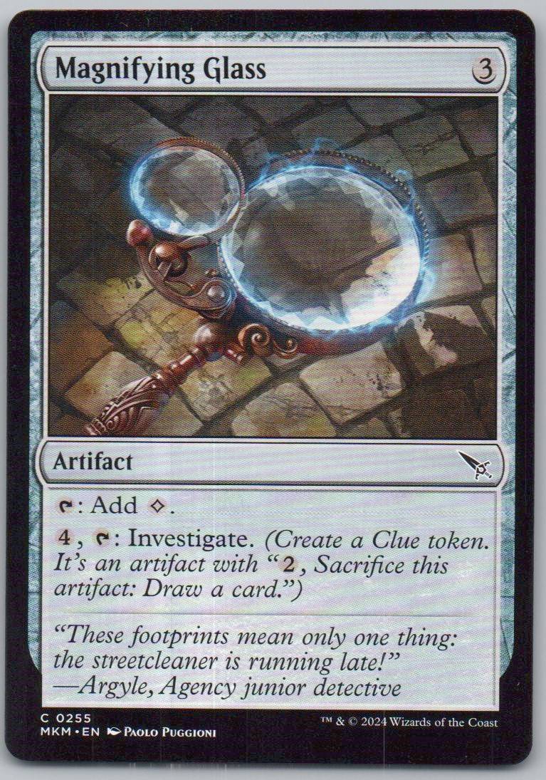 Magnifying Glass 255 0 Artifact Card - Murders at Karlov Manor